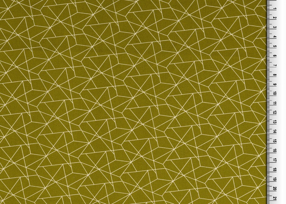 05m BW grafisches Muster Linien oliv grün weiß