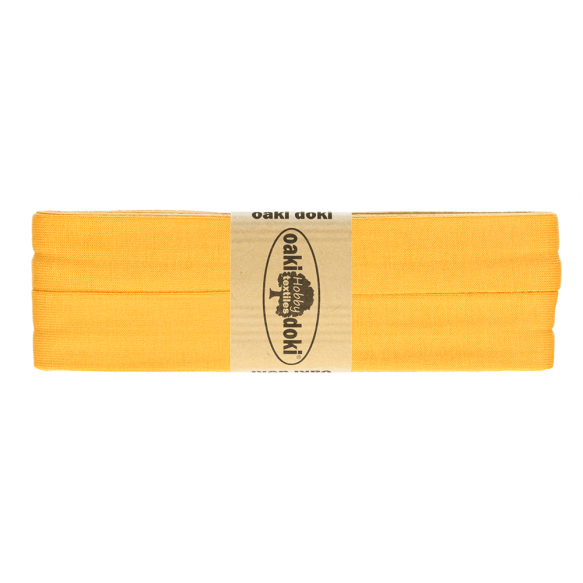 3m Oaki Doki Jersey Schrägband uni 2cm breit gelb