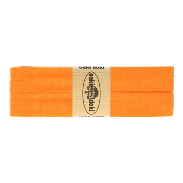 3m Oaki Doki Jersey Schrägband uni 2cm breit neon orange