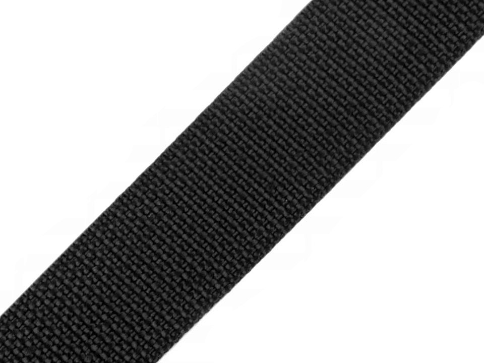 1m Gurtband aus Polypropylen Breite 30 mm schwarz