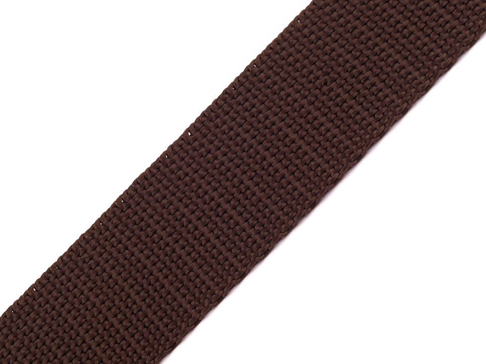 1m Gurtband aus Polypropylen Breite 30 mm dunkelbraun