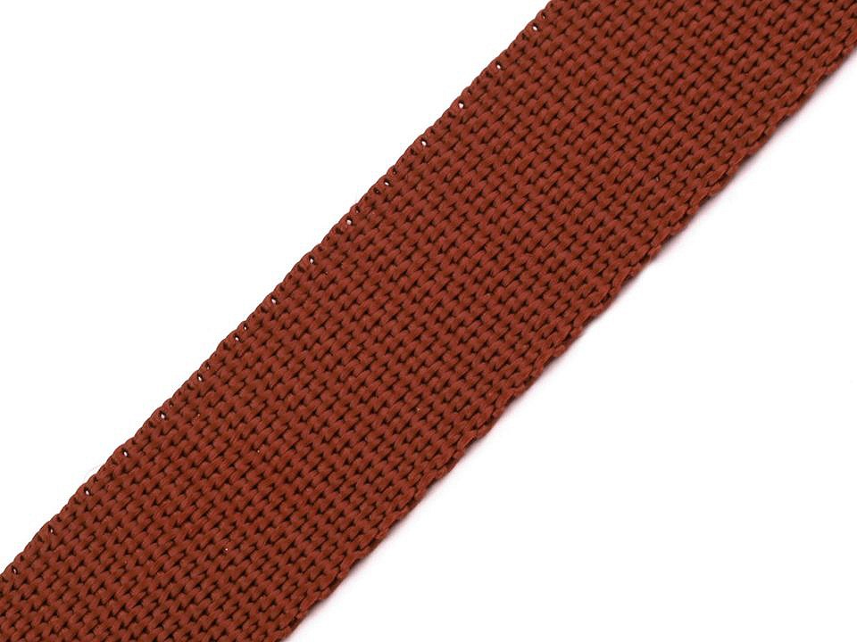 1m Gurtband aus Polypropylen Breite 30 mm terra rost