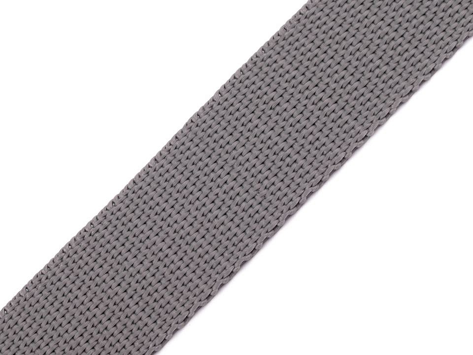 1m Gurtband aus Polypropylen Breite 30 mm grau