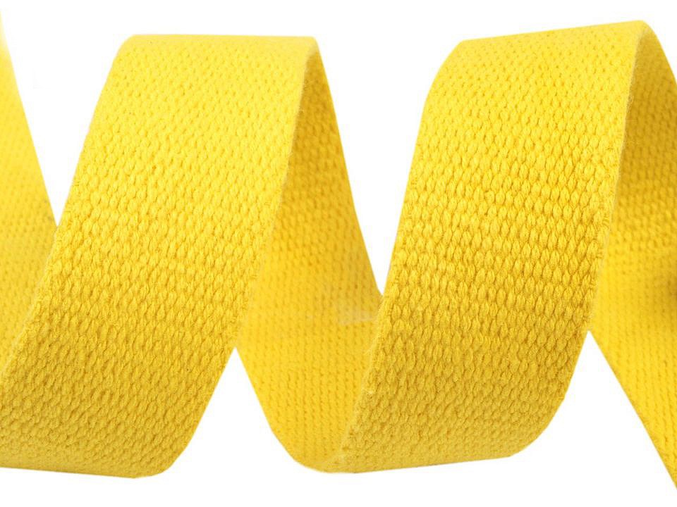 1m Gurtband Baumwolle 3cm breit zitronen gelb