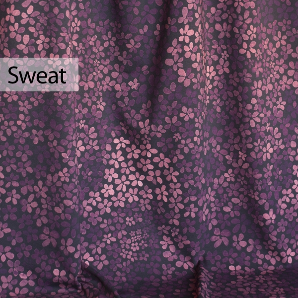 0,5m Sommersweat Color Blossom Mono by Astrokatze, Berry