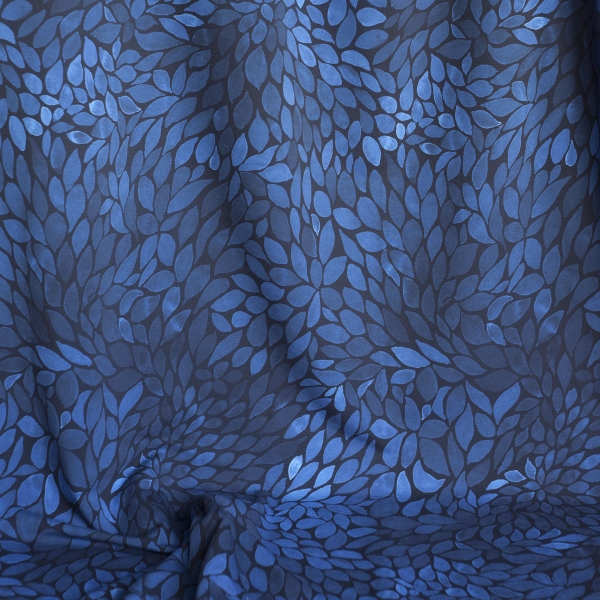 05m Sommer Sweat Color Leaves - Mono - by Astrokatze Farbverlauf blau