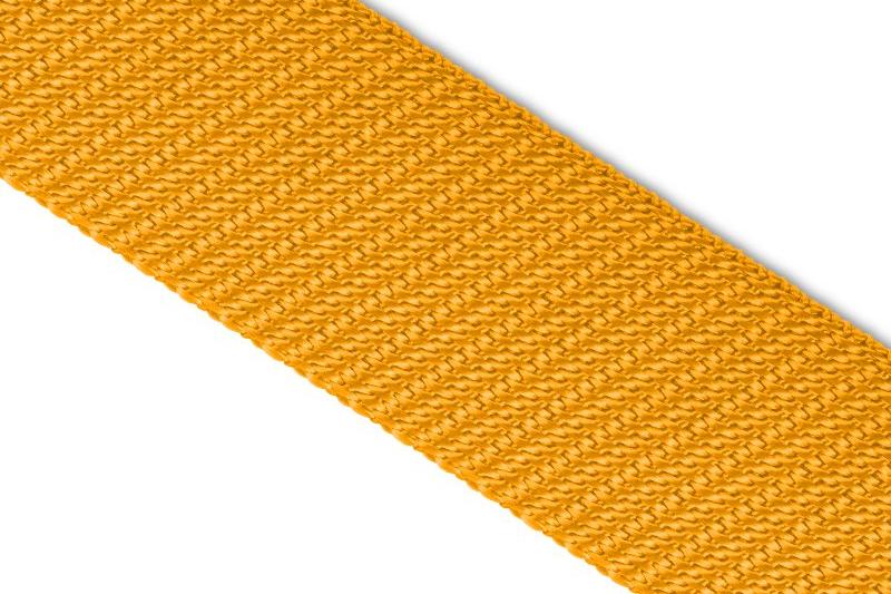 1m Gurtband aus Polypropylen Breite 30 mm senf gelb