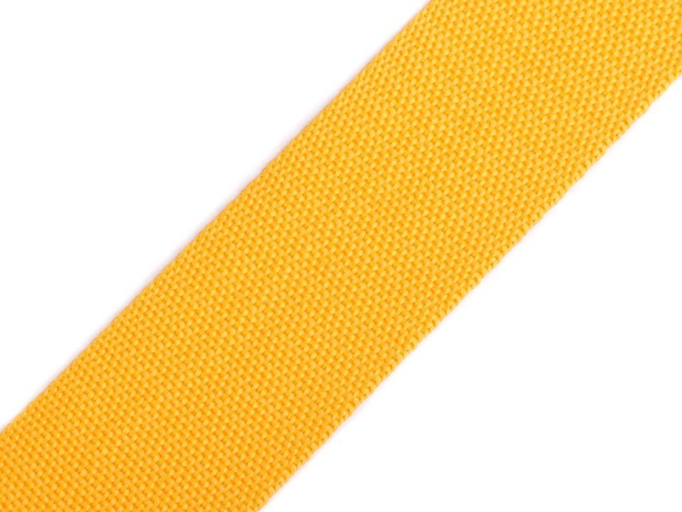 1m Gurtband aus Polypropylen Breite 40 mm sonnen gelb