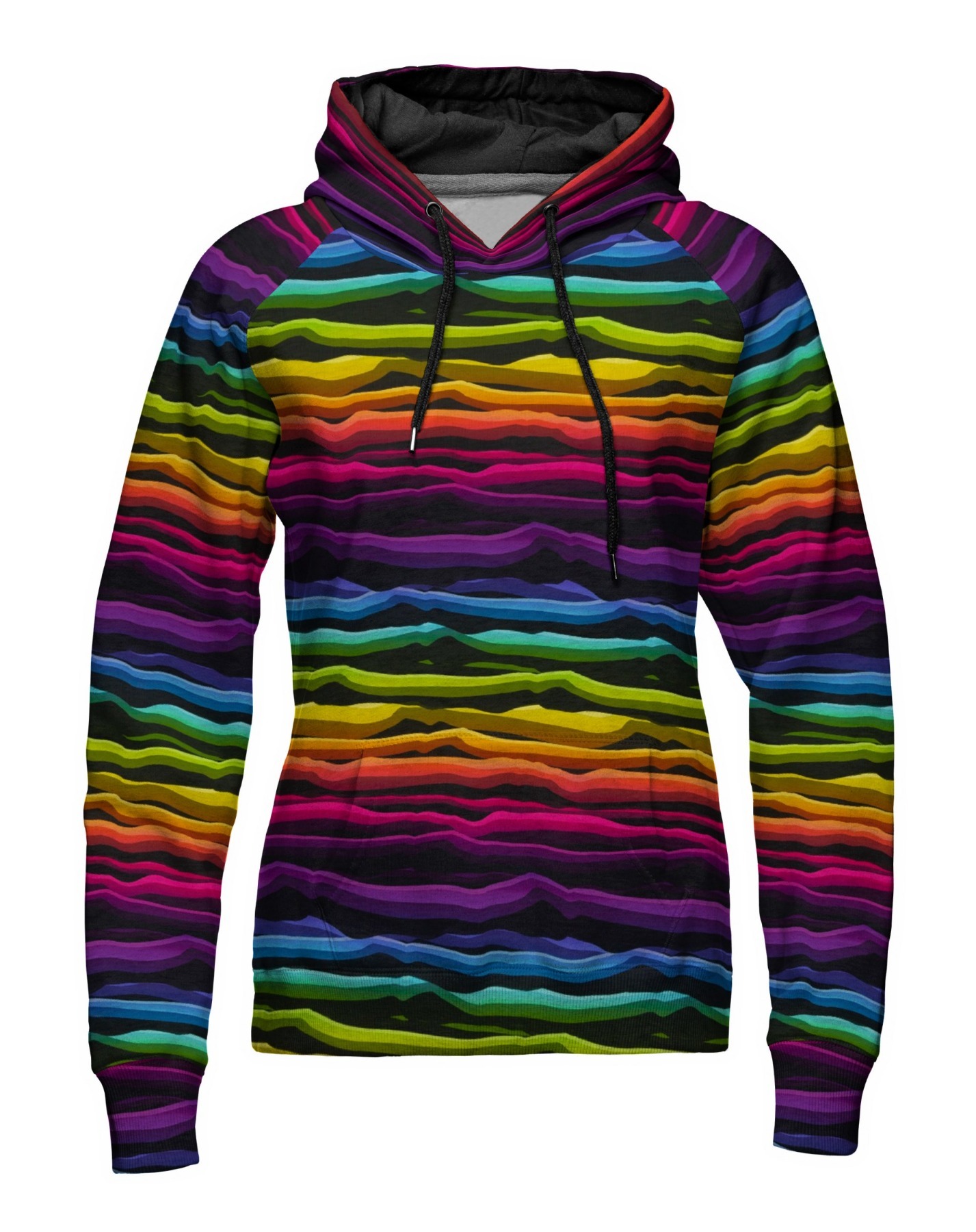 05m Sweat Wavy Stripes by Lycklig Design Regenbogen rainbow bunt 4
