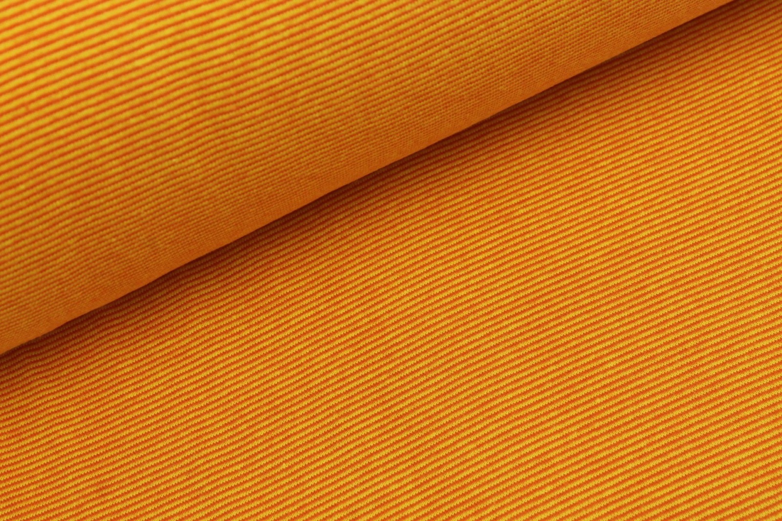 05m Ringelbündchen Bündchen glatt Streifen gelb orange