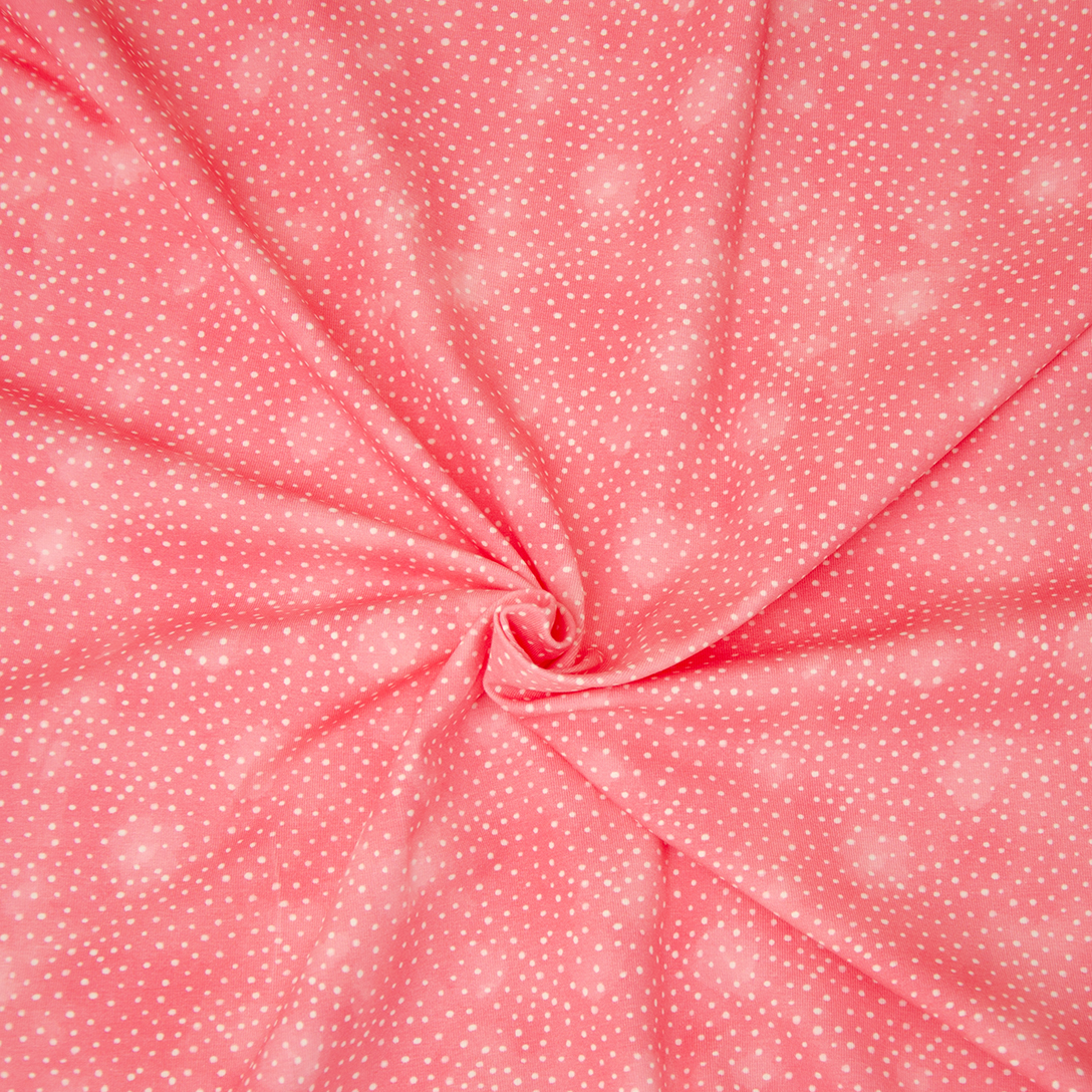 0.5m Jersey Kombi Minipünktchen, pink rosa