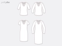 1Stk Grace Shirt Kleid Papier Schnittmuster by pattydoo 3