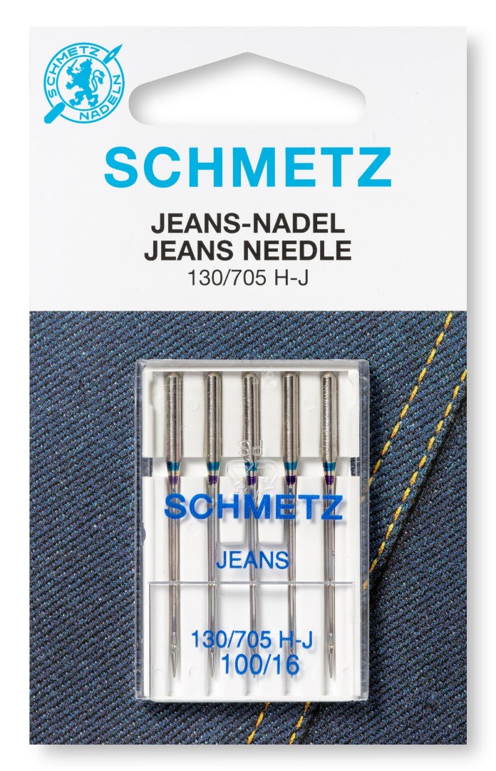 1Pck Jeans-Nadeln für die Nähmaschine von Schmetz Inhalt: 5 Stück