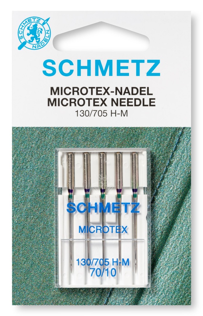 1Pck Microtex-Nadeln für die Nähmaschine von Schmetz Inhalt: 5 Stück