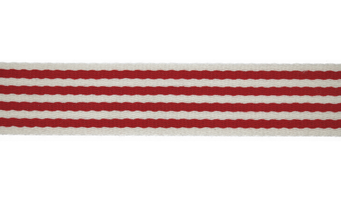 1m Gurtband 40 mm Stripe rot