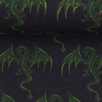 0,5m Sweat Steinbeck Mystic Dragons Drachen klein, olivgrün schwarz