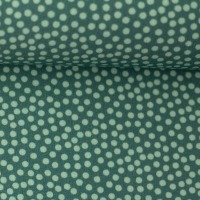 0,5m Jersey Joris Dots Punkte unregelmäßig, mint smaragd