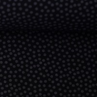 0,5m Jersey Joris Dots Punkte unregelmäßig, schwarz grau