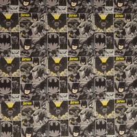 0,5m Canvas Batman Comic Lizenz , schwarz gelb 3