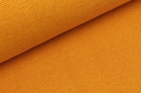 0,5m Ringelbündchen Bündchen glatt Streifen, gelb orange