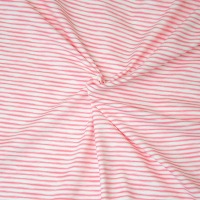 0.5m Jersey Kombi Miniringel unregelmäßige Streifen, pink rosa