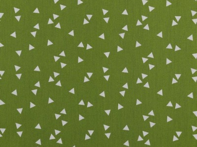 0,5m BW Triangle by poppy Fliegende Dreiecke, kiwigrün weiß - Auch in anderen Farben erhältlich.