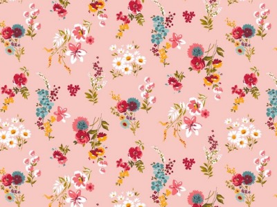 05m BW Flowery by poppy Blumensträuße rosa bunt - Auch in anderen Farben und passenden Designs erh