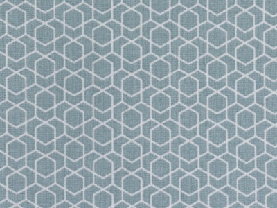 05m Beschichtete Baumwolle Leonie geometisches Muster dusty mint weiß