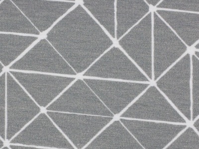 05m Jersey THEO Linien geometisch grau weiß