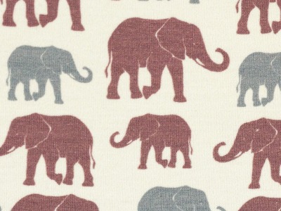 05m Jersey THEO Elefanten ecru grau old rose - weitere Farben erhältlich