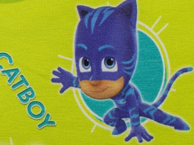 05m Sweat French Terry PJ Masks Catboy lime kobaltblau türkis - Auch in anderen Designs erhältlich