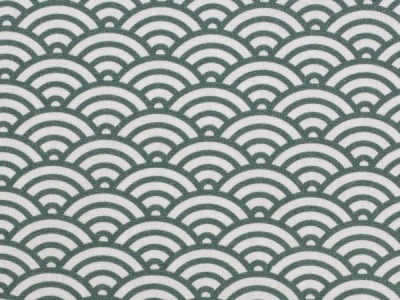 05m BW Kurt Muscheldesign grün weiß - in weiteren Farben erhältlich