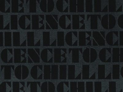 05m Sommer Sweat Licence to Chill by Thorsten Berger Schrift Buchstaben Kombi dunkelgrau schwarz - passendes Panel erhältlich