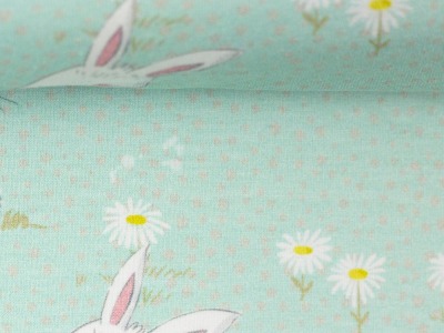 0,5m Jersey Moppi Rabbit by Christiane Zielinski Hase Häschen, mint - weitere Farben und Kombis