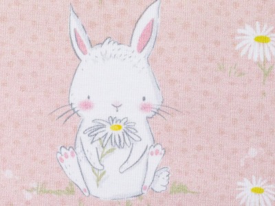 0,5m Jersey Moppi Rabbit by Christiane Zielinski Hase Häschen, rosa - weitere Farben und Kombis