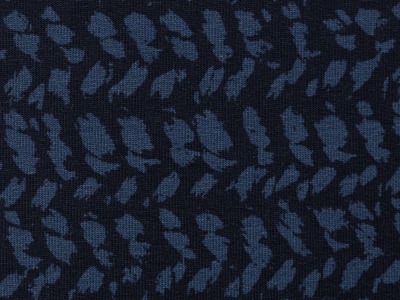 0,5m Sweat Herringbone Knit by Käselotti, navy