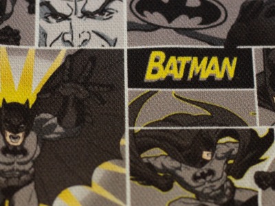 0,5m Canvas Batman Comic Lizenz , schwarz gelb