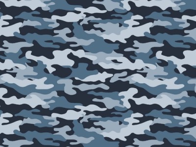 0,5m BW Army Camouflage, blau grau navy - weitere Farben erhältlich