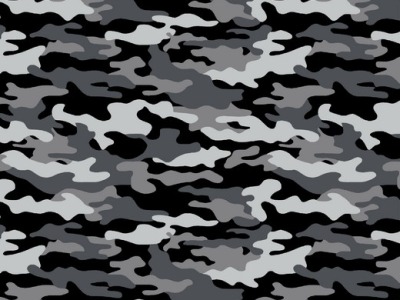 0,5m BW Army Camouflage, schwarz grau - weitere Farben erhältlich