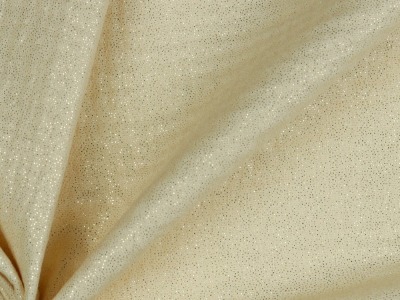 05m Musselin Baumwolle Double Gauze Glitzer Shine sand - Auch in anderen Farben erhältlich