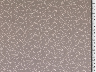 05m BW grafisches Muster Linien grau weiß - in weiteren Farben erhältlich