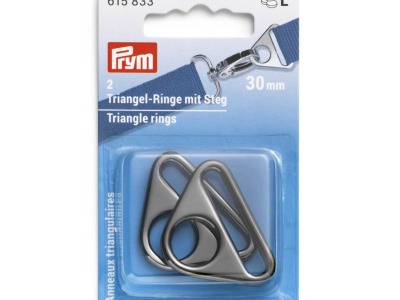 1Pck Triangel-Ringe mit Steg 30 mm Prym - Inhalt: 2 Stück gunmetal