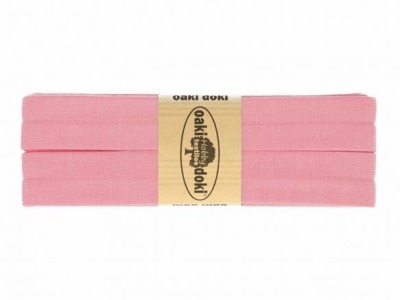 3m Oaki Doki Jersey Schrägband uni 2cm breit rosa - weitere Farben im Shop erhältlich