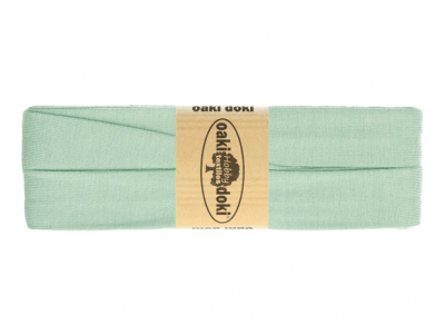 3m Oaki Doki Jersey Schrägband uni 2cm breit dusty green - weitere Farben im Shop erhältlich