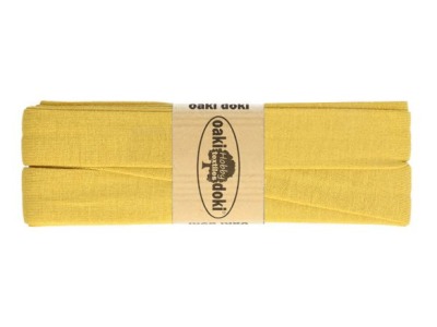 3m Oaki Doki Jersey Schrägband uni 2cm breit curry - weitere Farben im Shop erhältlich