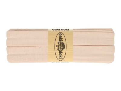 3m Oaki Doki Jersey Schrägband uni 2cm breit blush helles dusty rose - weitere Farben im Shop erhältlich