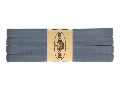 3m Oaki Doki Jersey Schrägband uni 2cm breit taubenblau - weitere Farben im Shop erhältlich