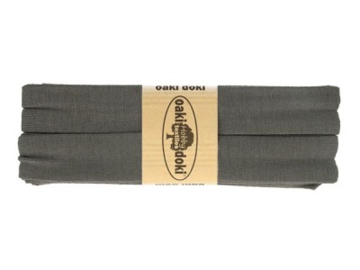 3m Oaki Doki Jersey Schrägband uni 2cm breit dunkelgrau - weitere Farben im Shop erhältlich