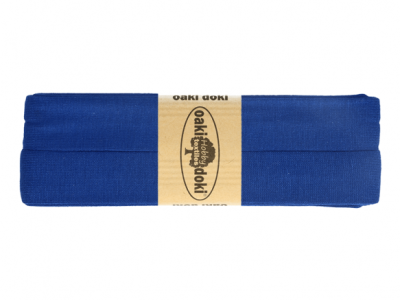 3m Oaki Doki Jersey Schrägband uni 2cm breit kobalt blau - weitere Farben im Shop erhältlich