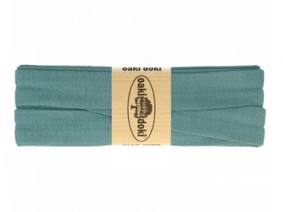3m Oaki Doki Jersey Schrägband uni 2cm breit dusty jeans - weitere Farben im Shop erhältlich